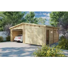 Doppelgarage aus Holz “Deluxe E” 6x6m | Doppelgarage aus Holz | Holzgarage als Bausatz | Fertiggarage kaufen | Luxus-Holzgarage Doppelgarage aus Holz “Deluxe E” 6x6m | Doppelgarage aus Holz | Holzgarage als Bausatz | Fertiggarage kaufen | Luxus-Holzgarage