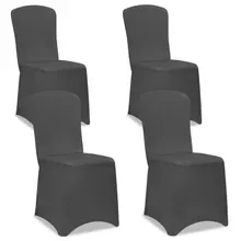 Detex® Stuhlhusse 4er-Set Anthrazit OEKO-TEX® Detex® Stuhlhusse 4er-Set Anthrazit OEKO-TEX®