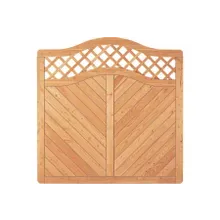Sichtschutzzaun Holz Lärche Bogen 180 x 180/165 cm (Serie Pöhl) Sichtschutzzaun Holz Lärche Bogen 180 x 180/165 cm (Serie Pöhl)