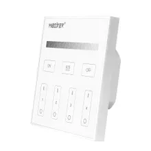 MiBoxer T1 LED Wandfernbedienung – für einfarbige LED Streifen, 4 Zonen, 2,4 GHz Funk, netzbetrieben 230 V MiBoxer T1 LED Wandfernbedienung – für einfarbige LED Streifen, 4 Zonen, 2,4 GHz Funk, netzbetrieben 230 V