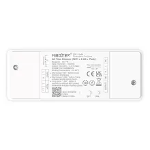 MiBoxer TRI-PW WiFi & 2.4G Funk TRIAC Dimmer für dimmbare 230 V Leuchten – Phasenabschnitt, 500 W, Push-Dim MiBoxer TRI-PW WiFi & 2.4G Funk TRIAC Dimmer für dimmbare 230 V Leuchten – Phasenabschnitt, 500 W, Push-Dim