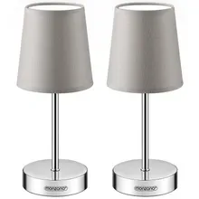 monzana® Tischlampe Lumière 2er-Set Taupe 32x13x13cm monzana® Tischlampe Lumière 2er-Set Taupe 32x13x13cm