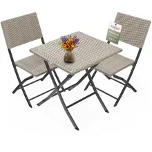 Polyrattan Gartensitzgruppe 3-tlg Creme Polyrattan Gartensitzgruppe 3-tlg Creme