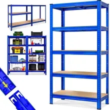 monzana® Schwerlastregal Blau 180x90x40cm pulverbeschichtet Tragkraft 875kg monzana® Schwerlastregal Blau 180x90x40cm pulverbeschichtet Tragkraft 875kg