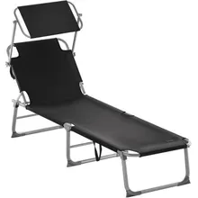 Gartenliege Hawaii Schwarz Alu 190x60x30cm Gartenliege Hawaii Schwarz Alu 190x60x30cm