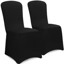 Stuhlhussen 2er-Set Schwarz Stuhlhussen 2er-Set Schwarz