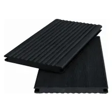 WPC Massivdiele WoodoKosXXL 20 x 200 mm, 4 m lang, anthrazit geriffelt / glatt, beidseitig begehbar WPC Massivdiele WoodoKosXXL 20 x 200 mm, 4 m lang, anthrazit geriffelt / glatt, beidseitig begehbar