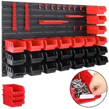 Deuba® Werkzeugwand Schwarz/Rot 43-tlg Stapelboxen/Werkzeughalter Deuba® Werkzeugwand Schwarz/Rot 43-tlg Stapelboxen/Werkzeughalter