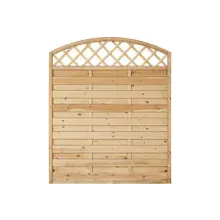 Sichtschutzzaun Holz Bogen mit Gitter Kiefer/Fichte 150 x 180/160 cm (Serie Baltrum) Sichtschutzzaun Holz Bogen mit Gitter Kiefer/Fichte 150 x 180/160 cm (Serie Baltrum)