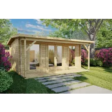 Gartenbüro “Costa A” 5x5m | Holzhaus mit Gartenbüro | 5x5m großes Gartenhaus aus Holz mit Büro | Home-Office im Gartenhaus Gartenbüro “Costa A” 5x5m | Holzhaus mit Gartenbüro | 5x5m großes Gartenhaus aus Holz mit Büro | Home-Office im Gartenhaus