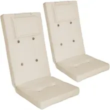 Detex® Stuhlauflage 2er-Set Vanamo Creme 118x45x7cm Detex® Stuhlauflage 2er-Set Vanamo Creme 118x45x7cm