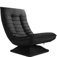 Sessel Aberdeen Schwarz Stoff 5fach verstellbar 360 Grad drehbar klappbar Sessel Aberdeen Schwarz Stoff 5fach verstellbar 360 Grad drehbar klappbar