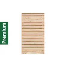 Premium Douglasie Sichtschutzzaun Holz, 98,5 cm (B) x 181 cm (H), Lamellenzaun, natur Premium Douglasie Sichtschutzzaun Holz, 98,5 cm (B) x 181 cm (H), Lamellenzaun, natur