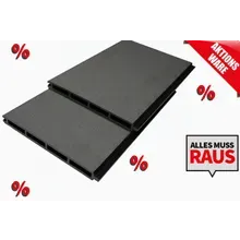 *Abverkauf* XXL Einzelelement WPC Zaun / Sichtschutz / Steckzaun, 20 x 200 x 1000 mm, beidseitig glatt gebürstet, Modulares Zaunsystem in grau (Serie WoodoNorderney) *Abverkauf* XXL Einzelelement WPC Zaun / Sichtschutz / Steckzaun, 20 x 200 x 1000 mm, beidseitig glatt gebürstet, Modulares Zaunsystem in grau (Serie WoodoNorderney)