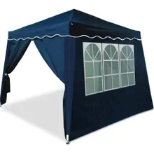 Casaria® Faltpavillon Capri Blau 3x3m inkl 4 Seitenwänden UV-Schutz 50+ Casaria® Faltpavillon Capri Blau 3x3m inkl 4 Seitenwänden UV-Schutz 50+