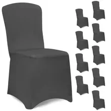 Detex® Stuhlhusse 10er-Set Anthrazit Detex® Stuhlhusse 10er-Set Anthrazit