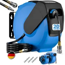Deuba® Druckluftschlauch Aufroller 20m Schnellkupplung 1/4" Deuba® Druckluftschlauch Aufroller 20m Schnellkupplung 1/4"