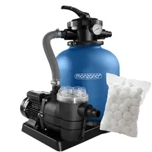 monzana® Sandfilteranlage 11000 L/h mit Vorfilter inkl 1,2kg Filterbällen monzana® Sandfilteranlage 11000 L/h mit Vorfilter inkl 1,2kg Filterbällen