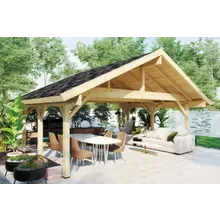 Großer Gartenpavillon “Henley XL” 6x5m | XL Holz-Gartenpavillon | 30m² Premium-Qualität | Holzhaus-Gartenpavillon Großer Gartenpavillon “Henley XL” 6x5m | XL Holz-Gartenpavillon | 30m² Premium-Qualität | Holzhaus-Gartenpavillon