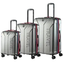 Hartschalenkofferset Premium 3-tlg Silber-Grau Hartschalenkofferset Premium 3-tlg Silber-Grau
