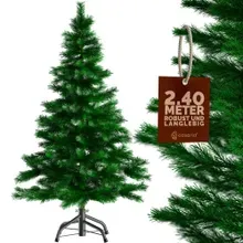 Casaria® Künstlicher Weihnachtsbaum 240cm PVC realistische Optik mit Metallständer Casaria® Künstlicher Weihnachtsbaum 240cm PVC realistische Optik mit Metallständer