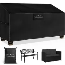 Kingsleeve® Abdeckplane Gartenbank Anthrazit 134x66x63/89cm 9100mm Wassersäule Kingsleeve® Abdeckplane Gartenbank Anthrazit 134x66x63/89cm 9100mm Wassersäule