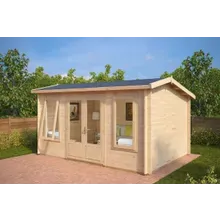 Gartenbüro aus Holz “Eva D” 4x3m | Luxuriöses Gartenhaus 12m² | Holzblockhaus Gartenbüro aus Holz “Eva D” 4x3m | Luxuriöses Gartenhaus 12m² | Holzblockhaus