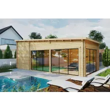 Golfsimulator-haus “Ibiza” | 9 x 4 m Golfsimulator-haus “Ibiza” | 9 x 4 m