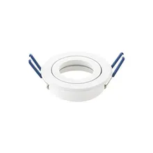 Einbaurahmen für LED Spots – 83 mm, schwenkbar, rund, Lochmaß 68 mm, GU10/MR16-kompatibel Einbaurahmen für LED Spots – 83 mm, schwenkbar, rund, Lochmaß 68 mm, GU10/MR16-kompatibel
