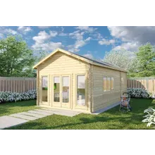Blockbohlenhaus mit Schlafzimmer “Stefan 2” 4x7m | Blockhaus mit Schlafzimmer | Blockbohlenhaus aus Holz | Holzhaus im Garten Blockbohlenhaus mit Schlafzimmer “Stefan 2” 4x7m | Blockhaus mit Schlafzimmer | Blockbohlenhaus aus Holz | Holzhaus im Garten