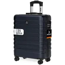 Deuba® Hartschalenkoffer New York Dunkelblau 35L Handgepäck Rollen 360º ABS Deuba® Hartschalenkoffer New York Dunkelblau 35L Handgepäck Rollen 360º ABS