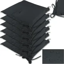 Detex® Sitzkissen 6er-Set Boston Anthrazit 43x39x5cm Detex® Sitzkissen 6er-Set Boston Anthrazit 43x39x5cm