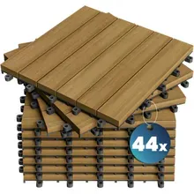 Holzfliese Eukalyptus 44er-Set 30x30cm Holzfliese Eukalyptus 44er-Set 30x30cm