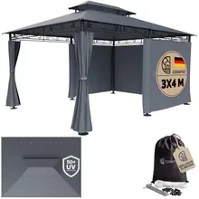 Pavillon Topas Anthrazit 3x4m UV-Schutz 50+ Pavillon Topas Anthrazit 3x4m UV-Schutz 50+