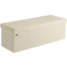 Casaria® Sitzbank Beige Cord 114x38x38cm MDF faltbar Casaria® Sitzbank Beige Cord 114x38x38cm MDF faltbar