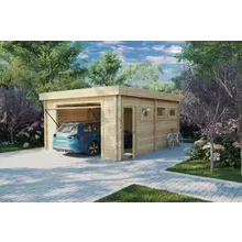 Fertiggarage mit Schwingtor “Deluxe D” 5x6m | Garage mit Schwingtor aus Holz | Holzgarage als Bausatz kaufen | Fertiggarage kaufen Fertiggarage mit Schwingtor “Deluxe D” 5x6m | Garage mit Schwingtor aus Holz | Holzgarage als Bausatz kaufen | Fertiggarage kaufen