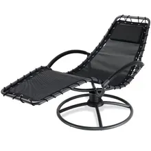 Casaria® Relaxliege Eve Anthrazit mit Schaukelfunktion Casaria® Relaxliege Eve Anthrazit mit Schaukelfunktion