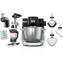 BOSCH Serie 6 Küchenmaschine mit Waage 1600 W Schwarz, Edelstahl gebürstet MUMS6ZS34 BOSCH Serie 6 Küchenmaschine mit Waage 1600 W Schwarz, Edelstahl gebürstet MUMS6ZS34