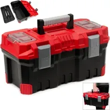 Werkzeugkoffer Schwarz/Rot 49x26x24cm Werkzeugkoffer Schwarz/Rot 49x26x24cm