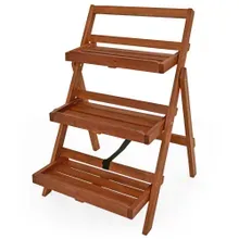 Blumentreppe 79x56x59cm 3 Stufen Akazie FSC®-zertifiziert Blumentreppe 79x56x59cm 3 Stufen Akazie FSC®-zertifiziert