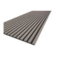 Akustikpaneele, schallabsorbierend, Bambus geölt, grau, auf schwarzem Filz, 18 x 605 mm in der Länge 2,7 m Akustikpaneele, schallabsorbierend, Bambus geölt, grau, auf schwarzem Filz, 18 x 605 mm in der Länge 2,7 m