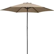 Sonnenschirm Taupe Alu Ø300cm UV-Schutz 80+ Sonnenschirm Taupe Alu Ø300cm UV-Schutz 80+