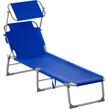 Gartenliege Hawaii Blau Alu 190x60x30cm Gartenliege Hawaii Blau Alu 190x60x30cm