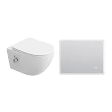 HOROW HB-L01U Dusch-WC - WC & Spiegel Set HOROW HB-L01U Dusch-WC - WC & Spiegel Set