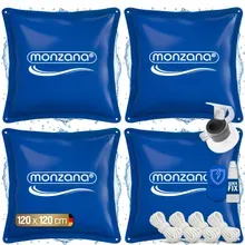 Poolkissen 4er-Set Blau 120x120cm -20°C Poolkissen 4er-Set Blau 120x120cm -20°C