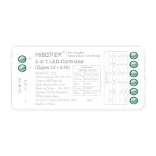 MiBoxer SZ5 Zigbee 3.0 & 2.4G Funk LED Controller – 5-in-1, einfarbig bis RGBCCT, 12-24 V, 12 A MiBoxer SZ5 Zigbee 3.0 & 2.4G Funk LED Controller – 5-in-1, einfarbig bis RGBCCT, 12-24 V, 12 A