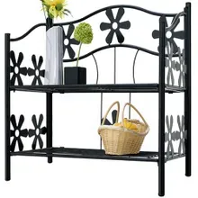 Deuba® Metallregal Mattschwarz 50x60x30cm Deuba® Metallregal Mattschwarz 50x60x30cm