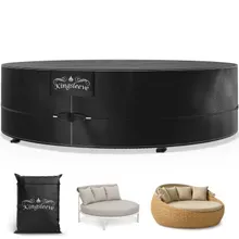 Kingsleeve® Abdeckplane Sonneninsel Anthrazit Ø236x67cm 9100mm Wassersäule Kingsleeve® Abdeckplane Sonneninsel Anthrazit Ø236x67cm 9100mm Wassersäule