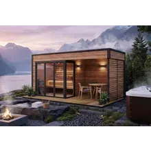 Moderne Gartensauna „Geira” 5 x 2 m Moderne Gartensauna „Geira” 5 x 2 m
