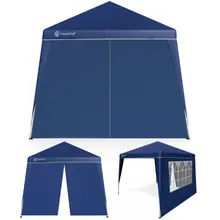 Casaria® Faltpavillon Capri Blau 3x3m inkl 2 Seitenwänden UV-Schutz 50+ Casaria® Faltpavillon Capri Blau 3x3m inkl 2 Seitenwänden UV-Schutz 50+
